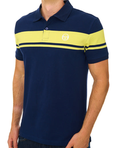 Sergio Tacchini Young Line Polo Shirt Navy Blue/Green