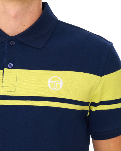 Sergio Tacchini Young Line Polo Shirt Navy Blue/Green