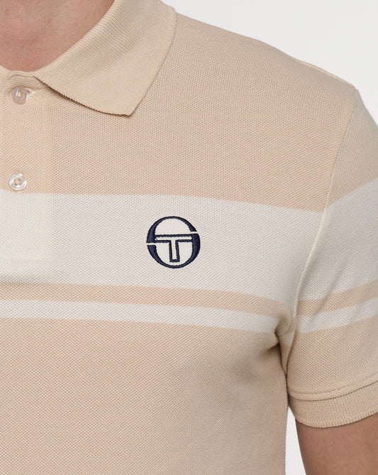 Sergio Tacchini Sergio Tacchini Young Line Poloshirt Sandshell/Gardenia