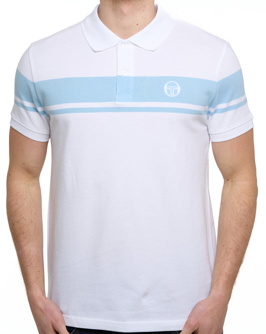 Sergio Tacchini Sergio Tacchini Young Line Poloshirt Weiß/Hellblau