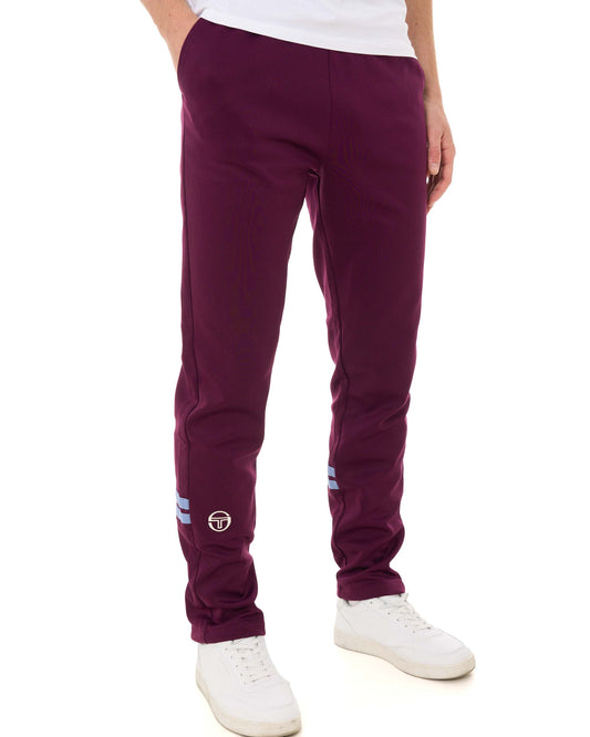 Sergio Tacchini Sergio Tacchini Zip Bottom Track Pants Burgundy/Blue