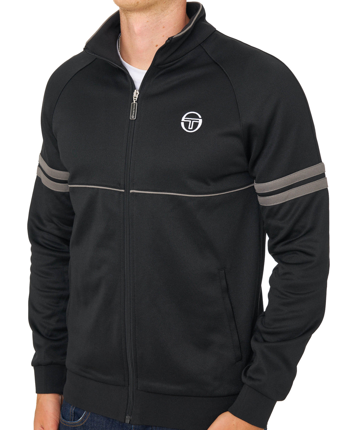Sergio Tacchini Star Track Top Black/Charcoal
