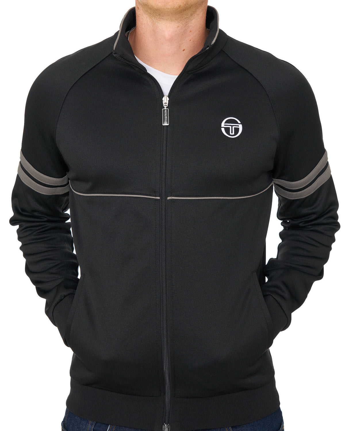 Sergio Tacchini Star Track Top Black/Charcoal
