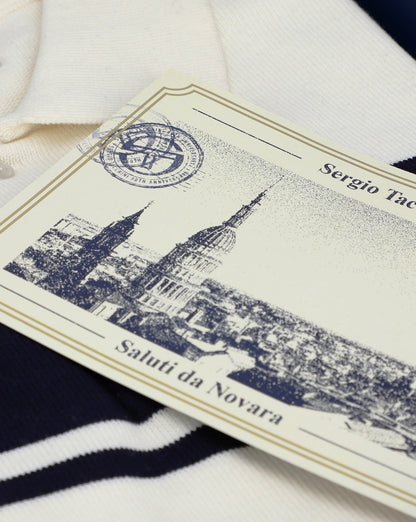 Sergio Tacchini 60th Anniversary Polo Shirt Box Gardenia/Navy