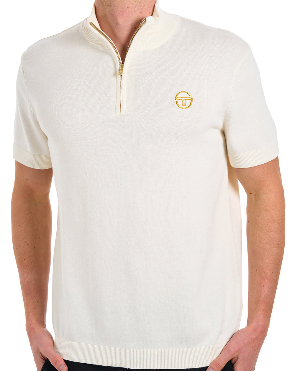 Sergio Tacchini Daytone 1/4 Zip Knit Gardenia