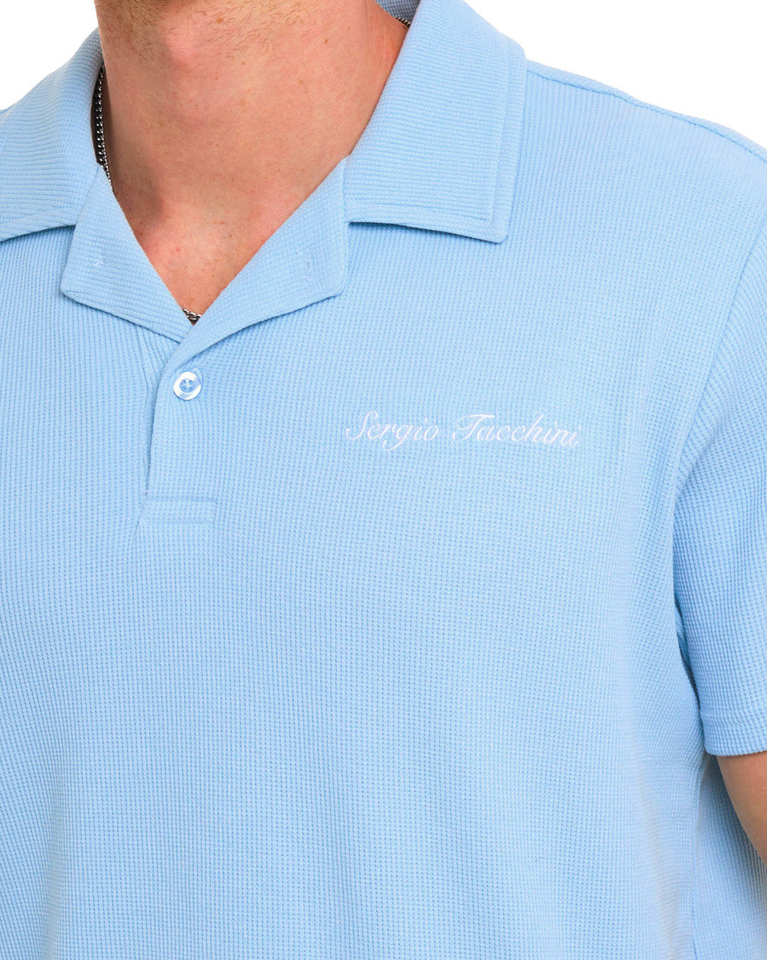 Sergio Tacchini Revere Collar Polo Sky
