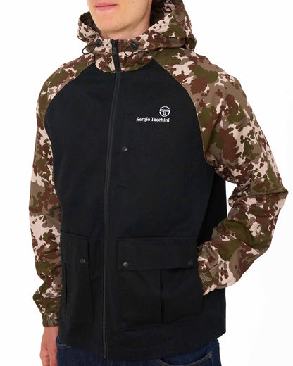 Sergio Tacchini Mancini Hooded Jacket Italian Camo/Black