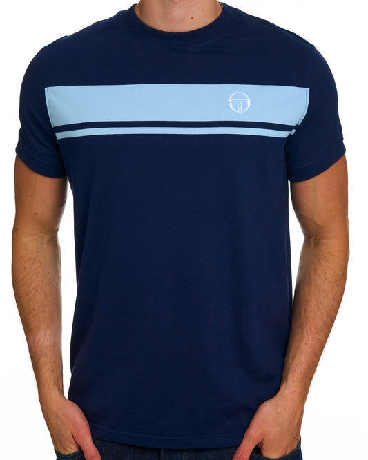 Sergio Tacchini Sergio Tacchini Masters T-Shirt Marineblau/Hellblau
