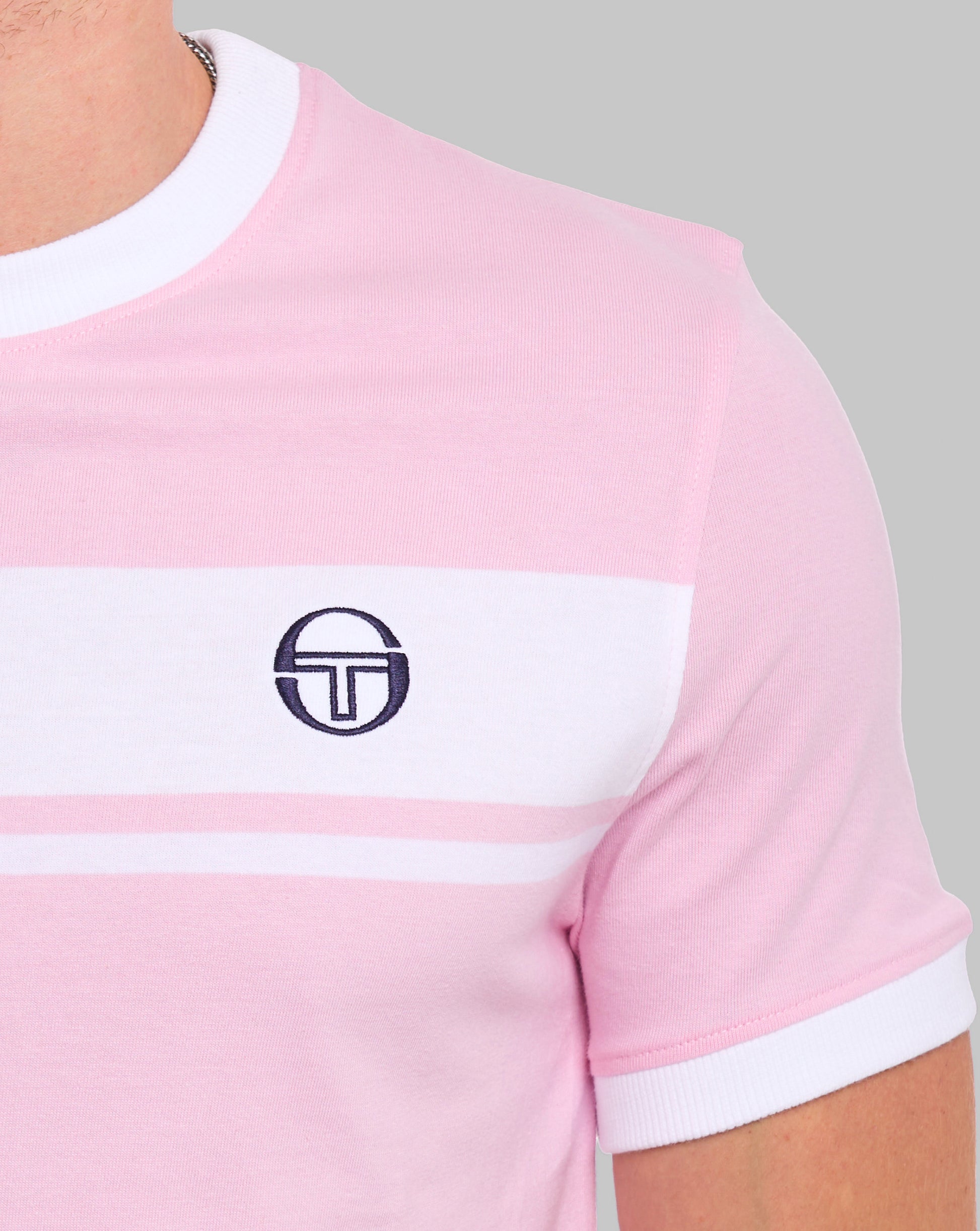 Sergio Tacchini Masters T-Shirt Rosa/Weiß