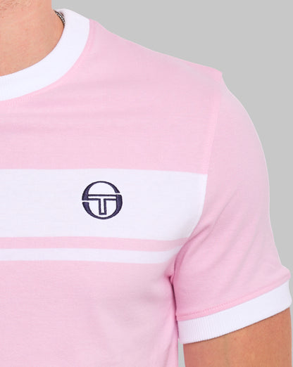Sergio Tacchini Masters T-Shirt Rosa/Weiß