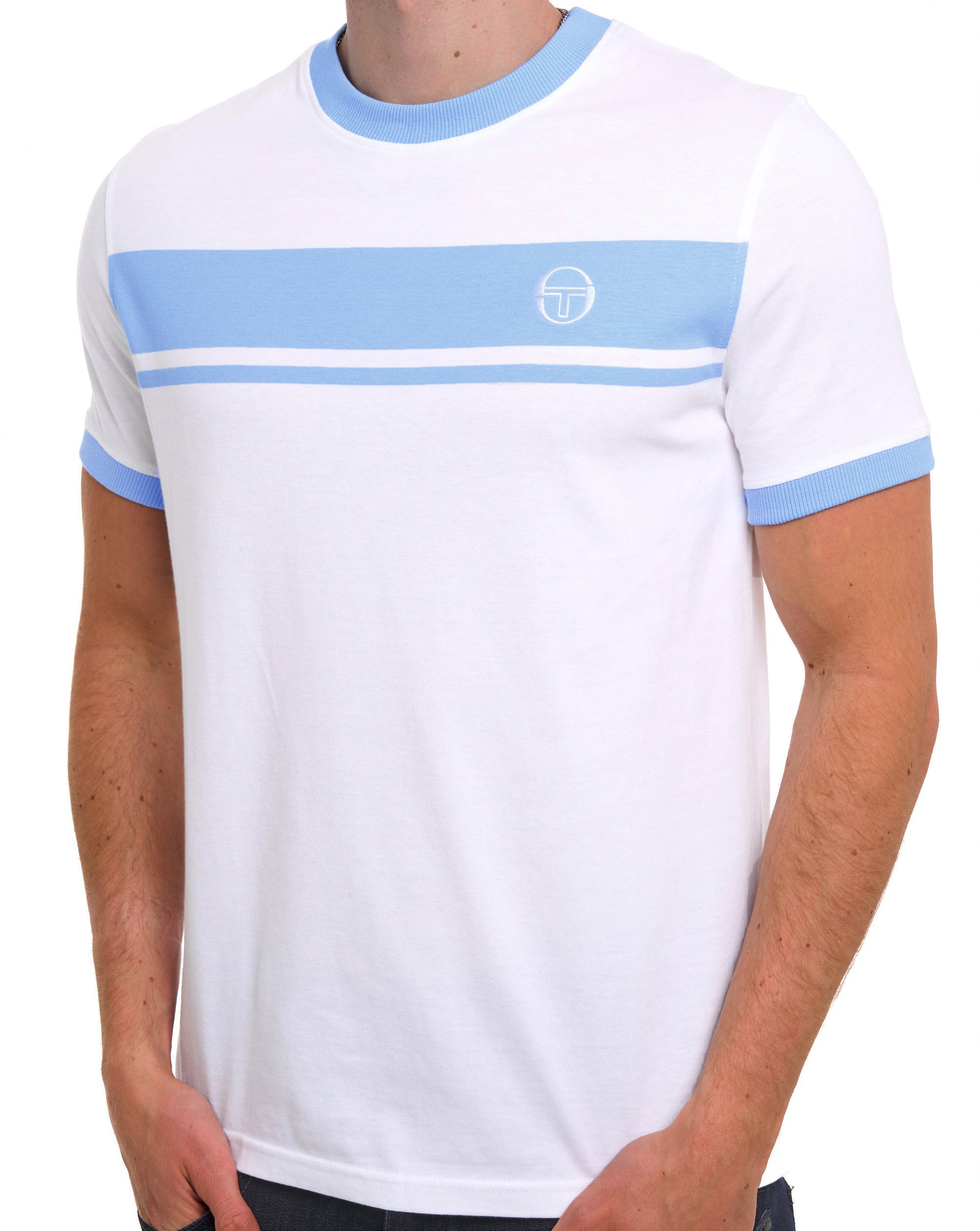 Sergio Tacchini Masters T-Shirt Weiß Himmel