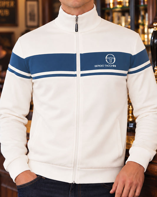 Sergio Tacchini Sergio Tacchini Masters Track Top Gardenia/Vintage Indigo
