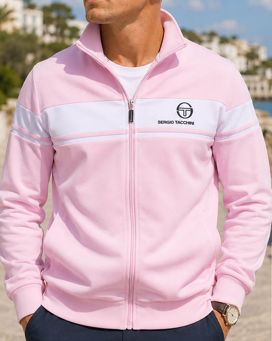 Sergio Tacchini Sergio Tacchini Masters Trainingsjacke Pink/Weiß