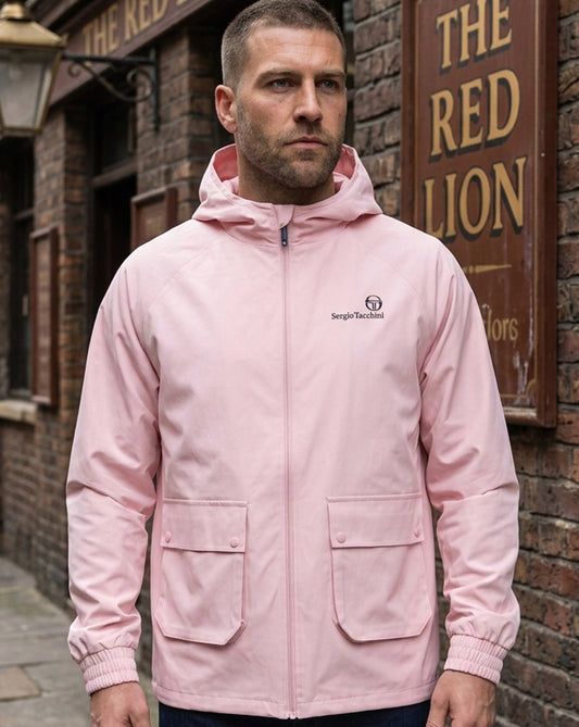 Sergio Tacchini Sergio Tacchini Hooded Casual Jacket Soft Pink Rose