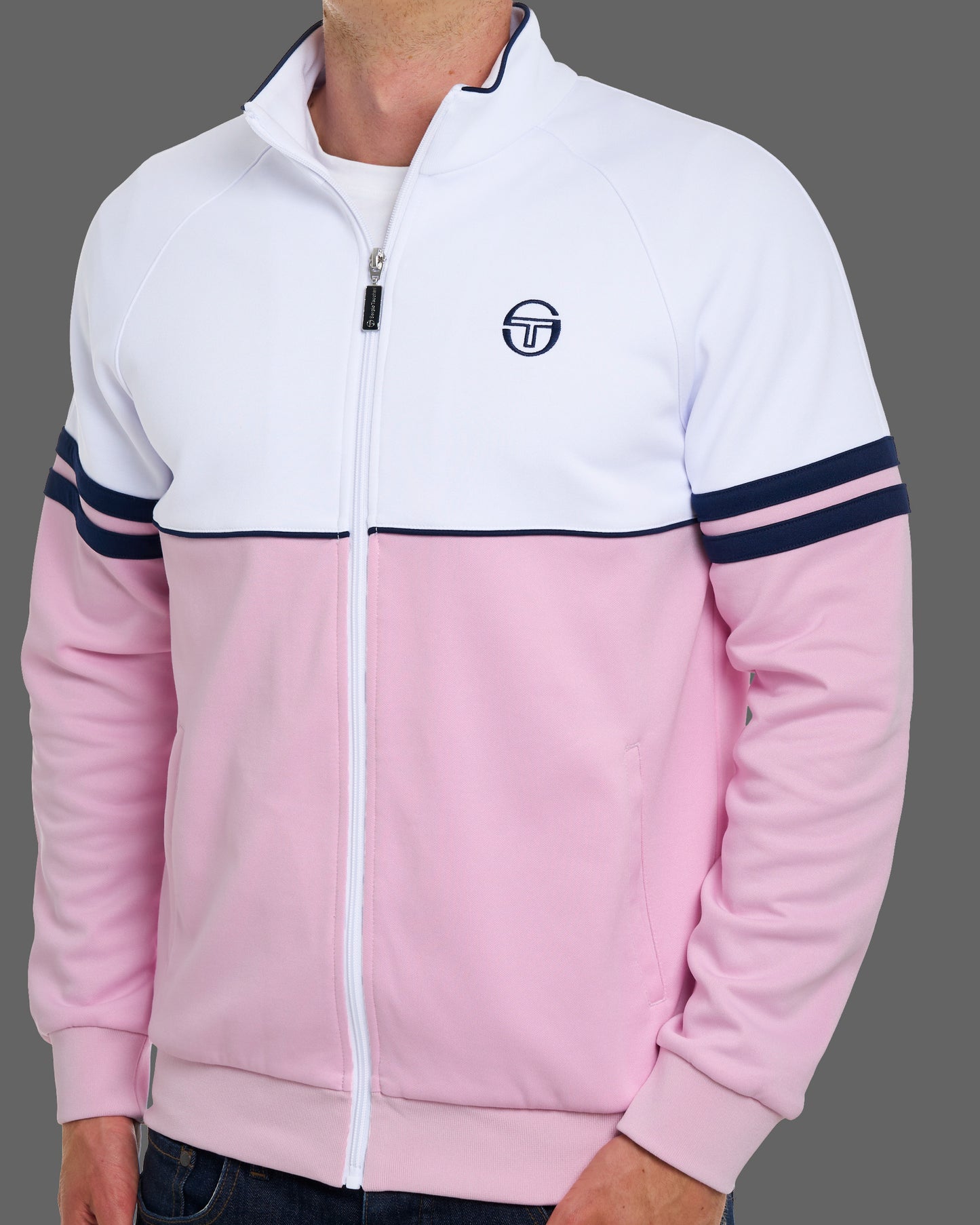 Sergio Tacchini Orion Trainingsjacke Pink/Weiß