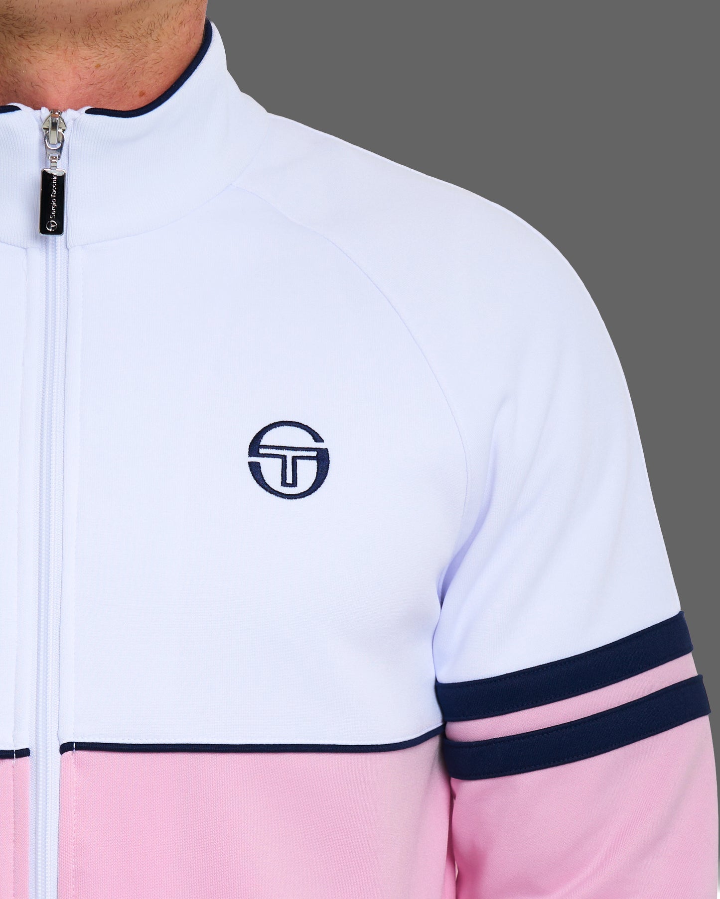 Sergio Tacchini Orion Trainingsjacke Pink/Weiß