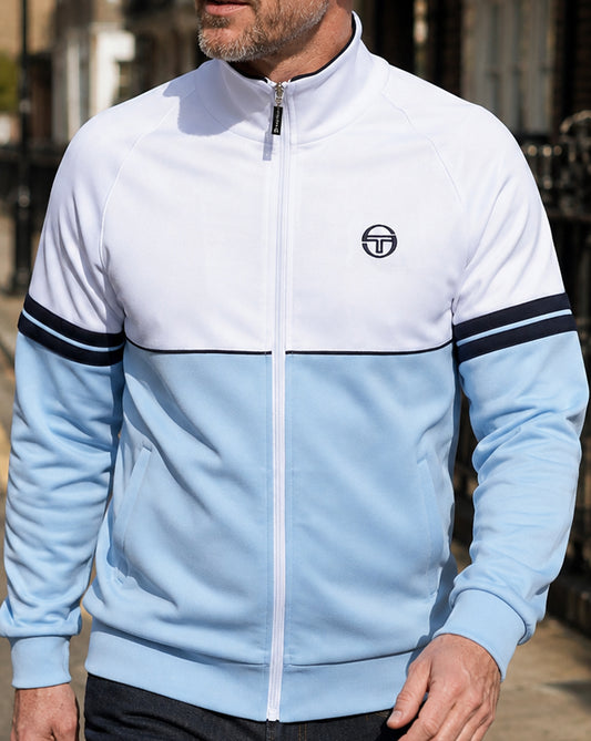 Sergio Tacchini Sergio Tacchini Orion Trainingsjacke Himmelblau/Weiß