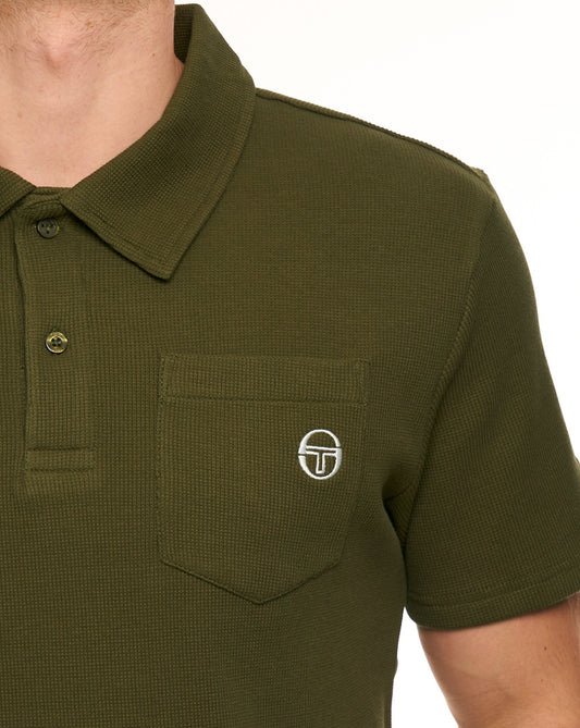 Sergio Tacchini Sergio Tacchini Pitch Pocket Polo Dunkeloliv