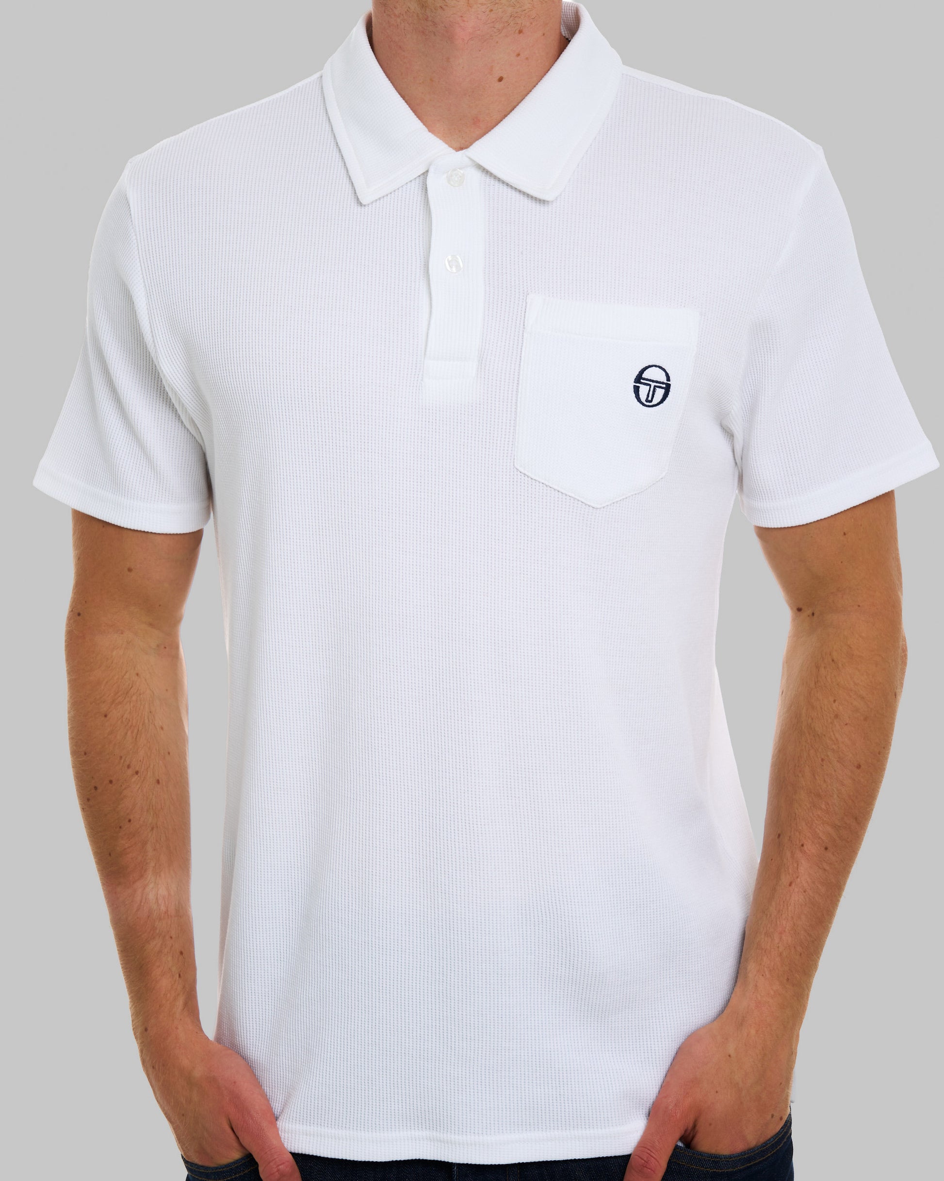 Sergio Tacchini Pitch Pocket Polo Weiß