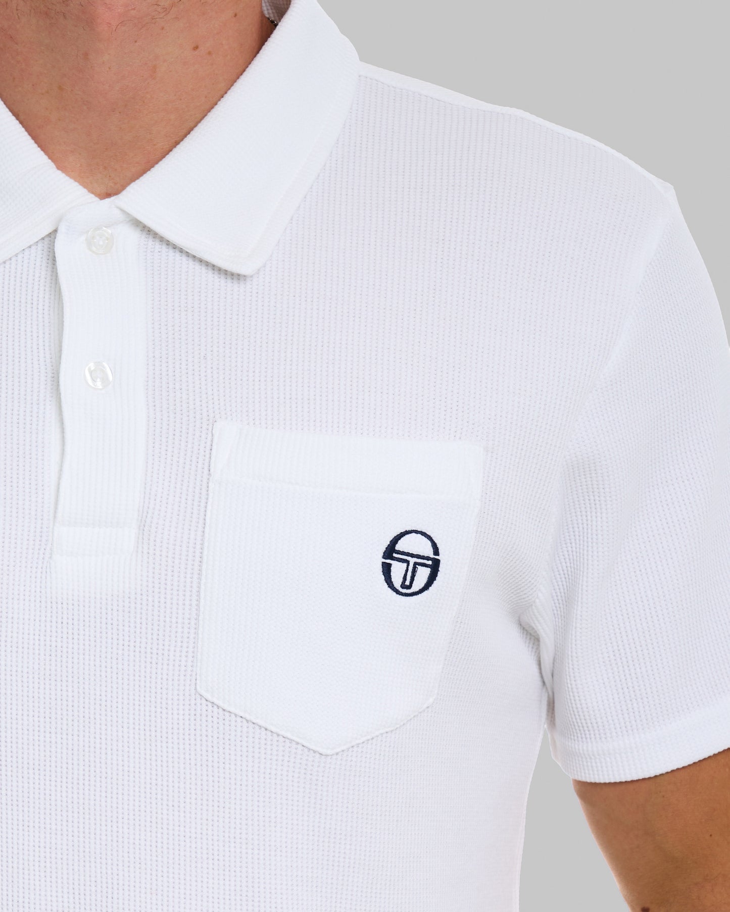 Sergio Tacchini Pitch Pocket Polo Weiß