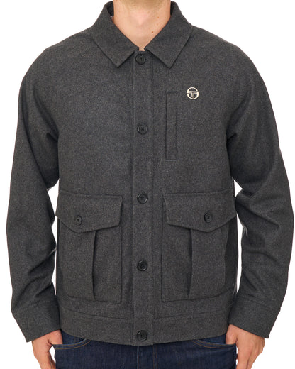 Sergio Tacchini Rico Melton Jacket Charcoal Marl