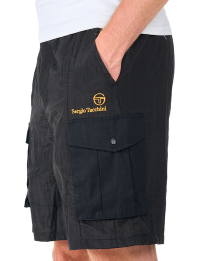 Sergio Tacchini Santino Cargo-Shorts Schwarz