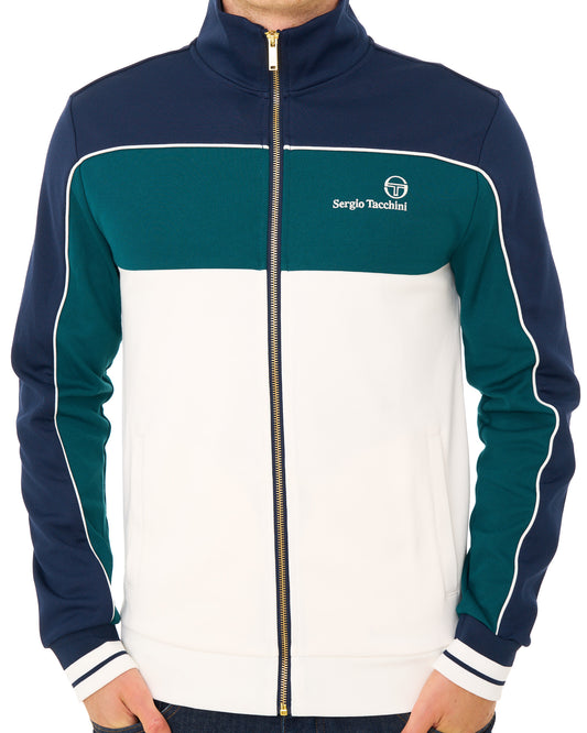 Sergio Tacchini Sergio Tacchini Spiga Track Top Navy/Deep Teal/Gardenia