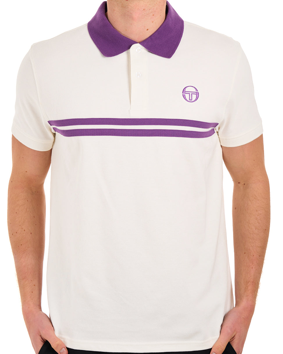 Sergio Tacchini Supermac Poloshirt Gardenia/Lila