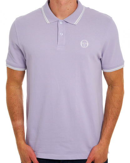 Sergio Tacchini Polohemd mit Distel-/Gardenien-Motiv