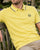 Sergio Tacchini Poloshirt mit Farbverlauf Zitrone/Weiß/Marineblau