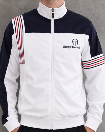 Sergio Tacchini Wilander Trainingsjacke Weiß Marineblau