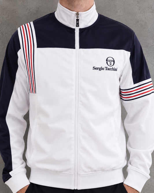 Sergio Tacchini Sergio Tacchini Wilander Trainingsjacke Weiß Marineblau