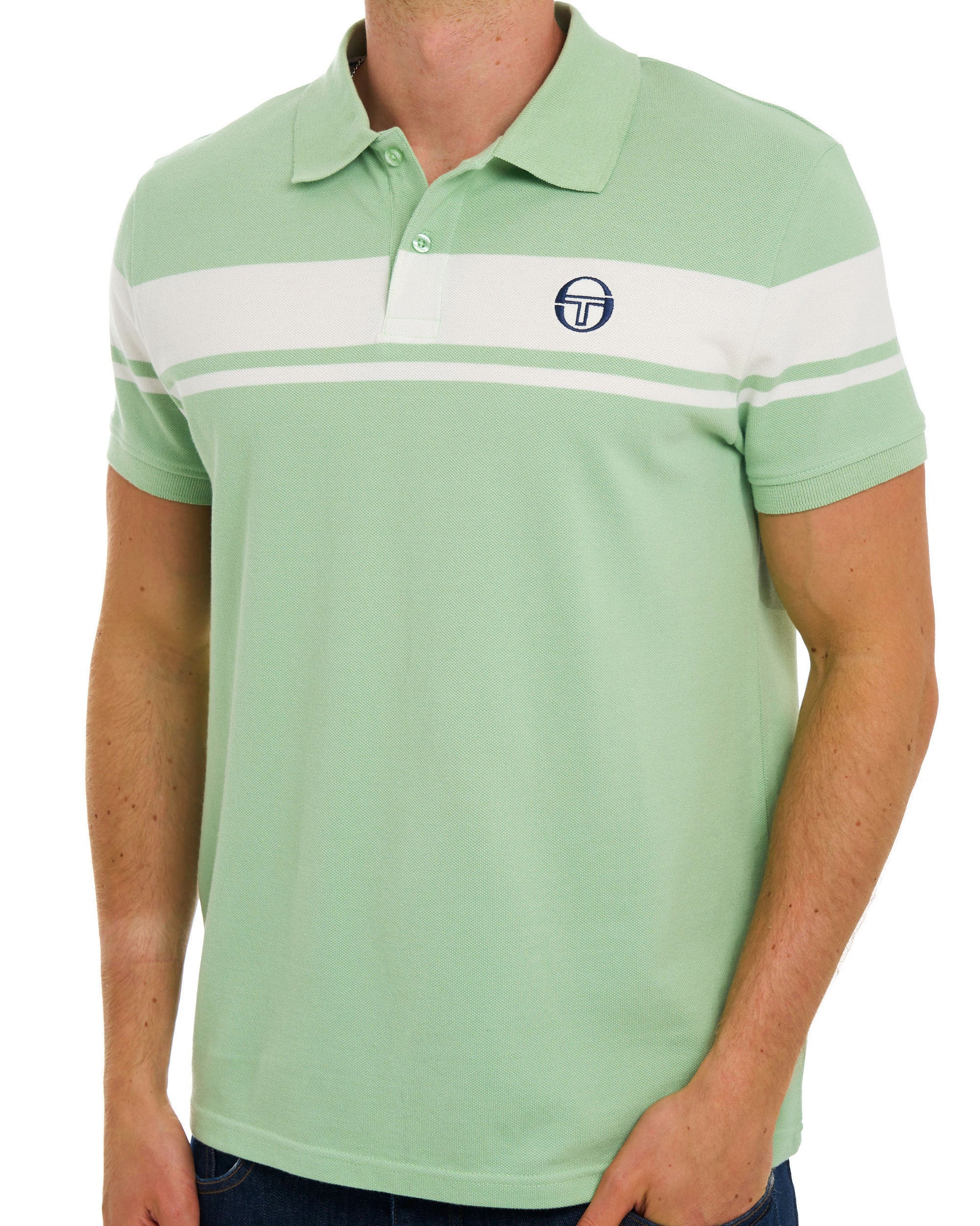 Sergio Tacchini Young Line Poloshirt Grün/Gardenia