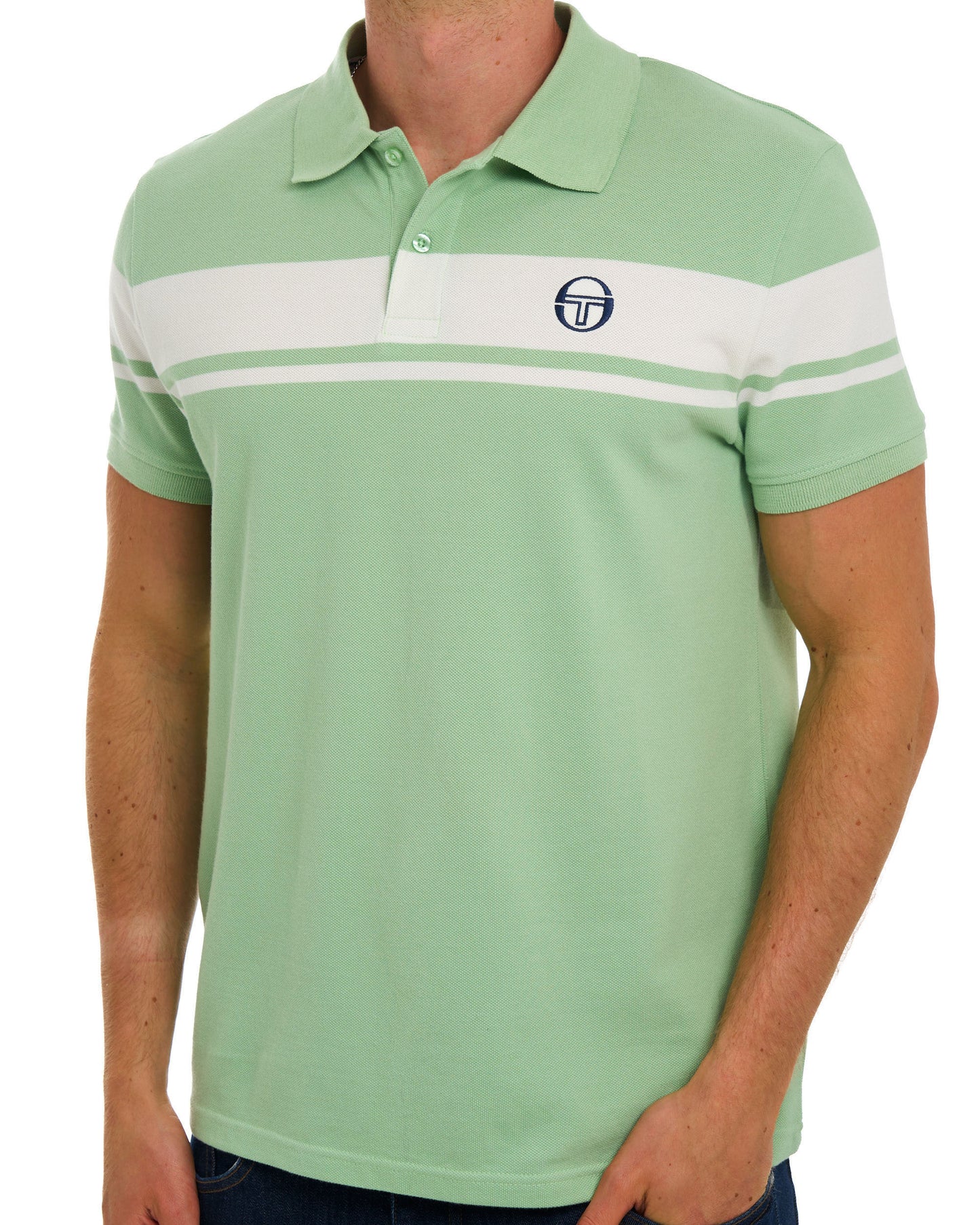Sergio Tacchini Young Line Poloshirt Grün/Gardenia