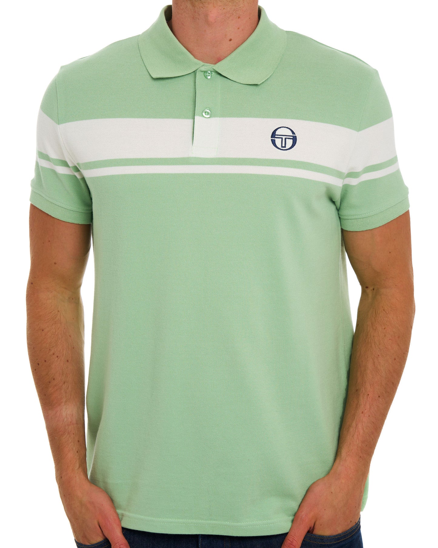 Sergio Tacchini Young Line Poloshirt Grün/Gardenia