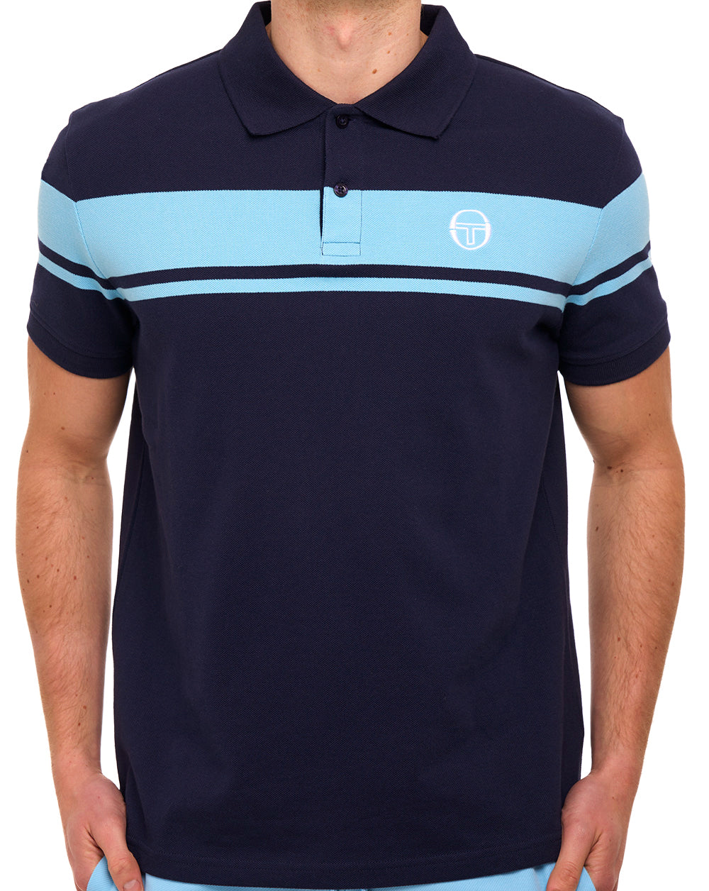 Sergio Tacchini Young Line Poloshirt Marineblau/Ostsee