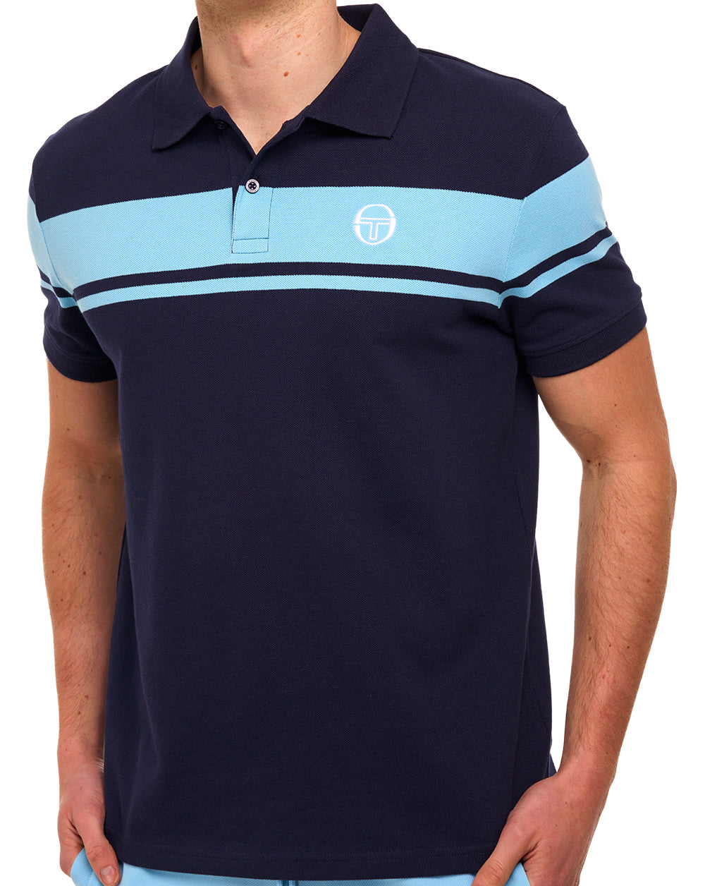 Sergio Tacchini Young Line Poloshirt Marineblau/Ostsee
