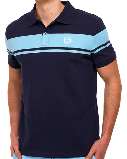 Sergio Tacchini Young Line Poloshirt Marineblau/Ostsee