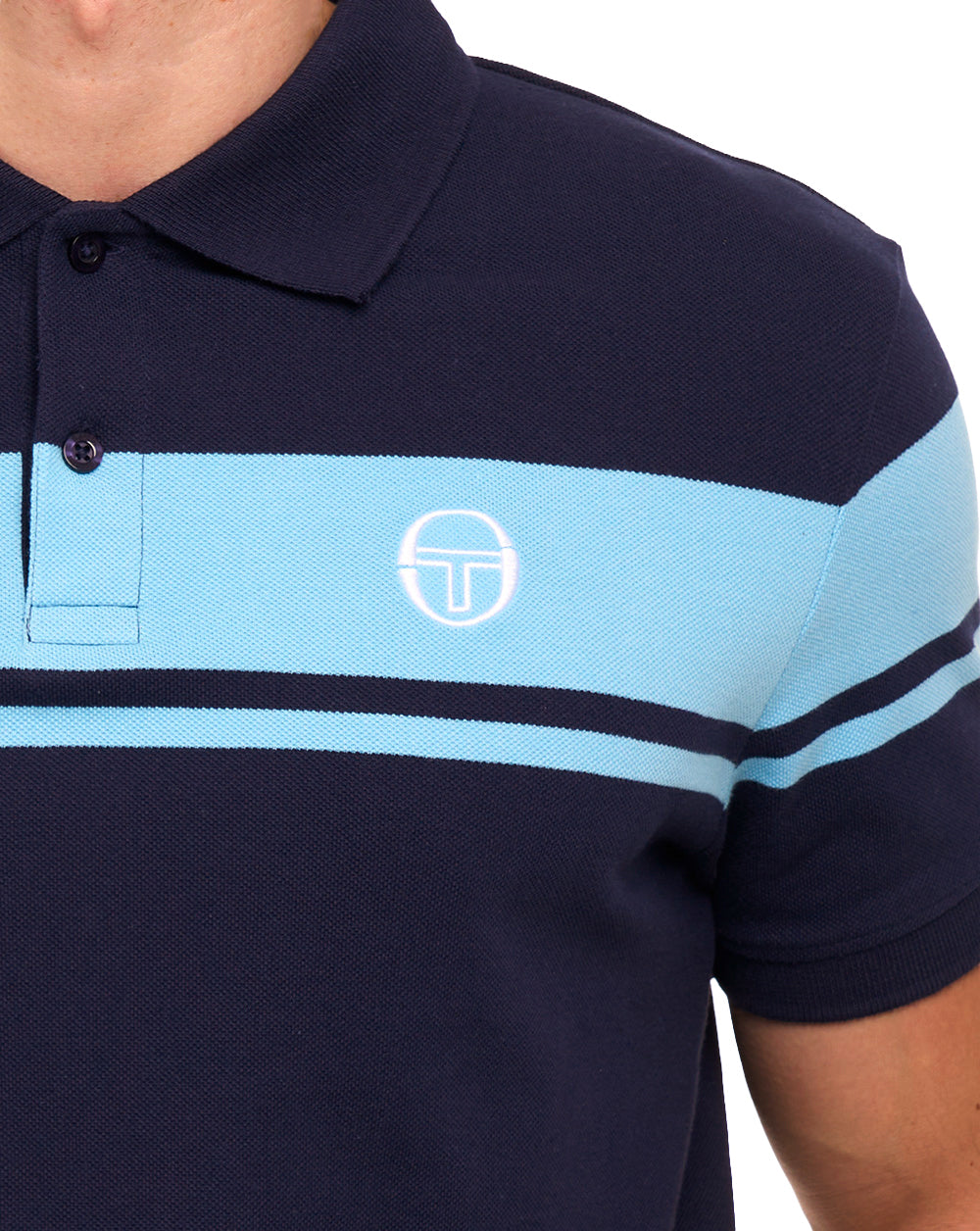 Sergio Tacchini Young Line Poloshirt Marineblau/Ostsee