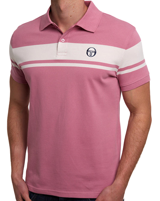 Sergio Tacchini Sergio Tacchini Young Line Poloshirt in der Farbe Fingerhutrosa/Gardenia