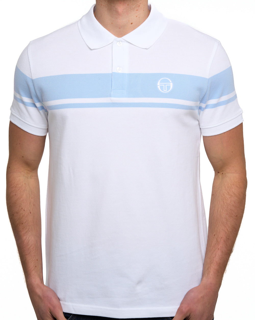 Sergio Tacchini Young Line Poloshirt Weiß/Hellblau