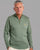 Gabicci Vintage Naxton 1/4 Zip Knit Khaki Green