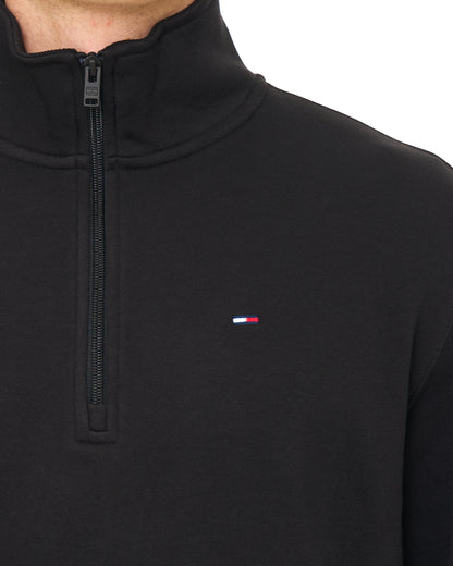 Tommy Jeans 1/4 Zip Neck Sweat Black