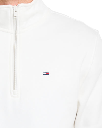 Tommy Jeans Sweatshirt mit 1/4-Reißverschluss, Ecru