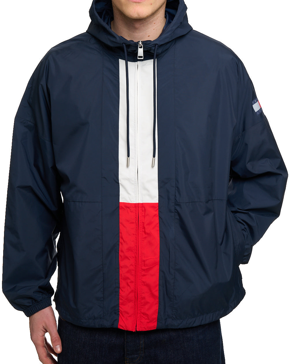 Tommy Jeans Chicago Flag Windbreaker Dark Navy