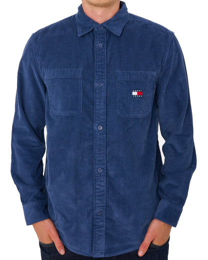 Tommy Jeans Corduroy Shirt Basic Navy