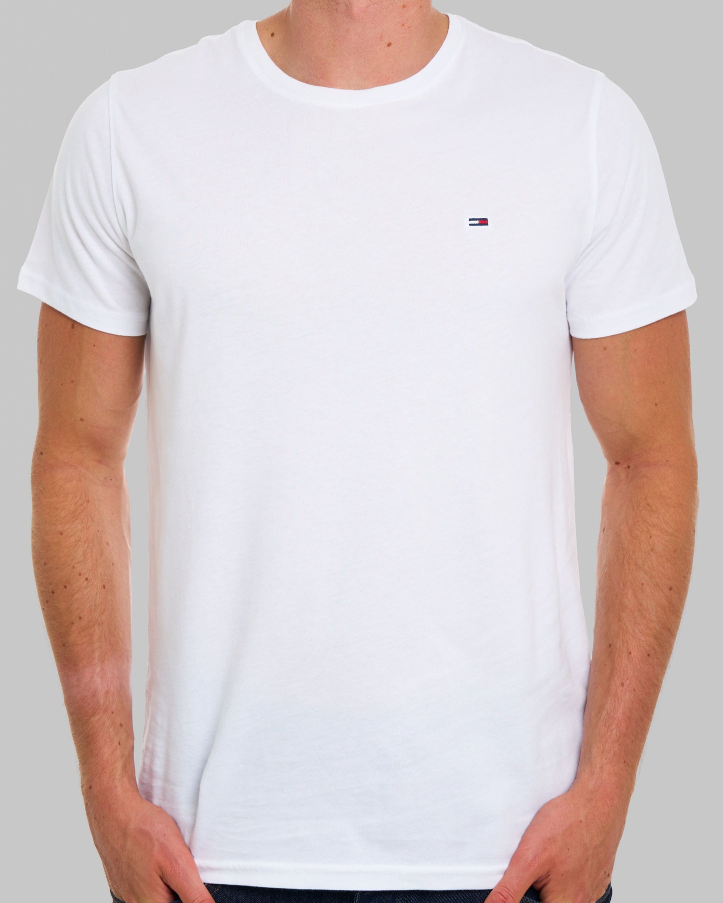 Tommy Jeans T-Shirt mit Rundhalsausschnitt, Weiß