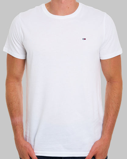 Tommy Jeans T-Shirt mit Rundhalsausschnitt, Weiß