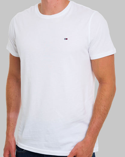 Tommy Jeans T-Shirt mit Rundhalsausschnitt, Weiß