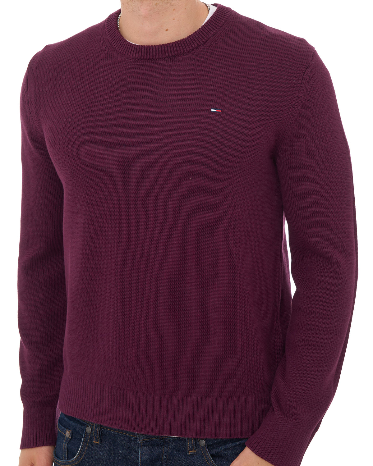 Tommy Jeans Essential Crew Jumper Calypso Berry